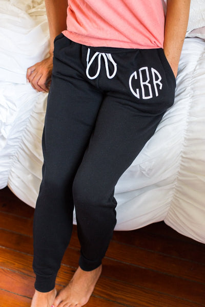 Monogrammed Fleece Joggers - United Monograms