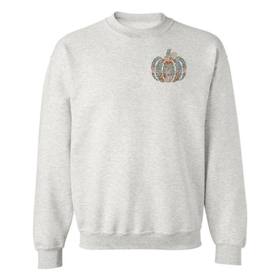 Monogrammed 'Floral Pumpkin' Crewneck Sweatshirt - United Monograms