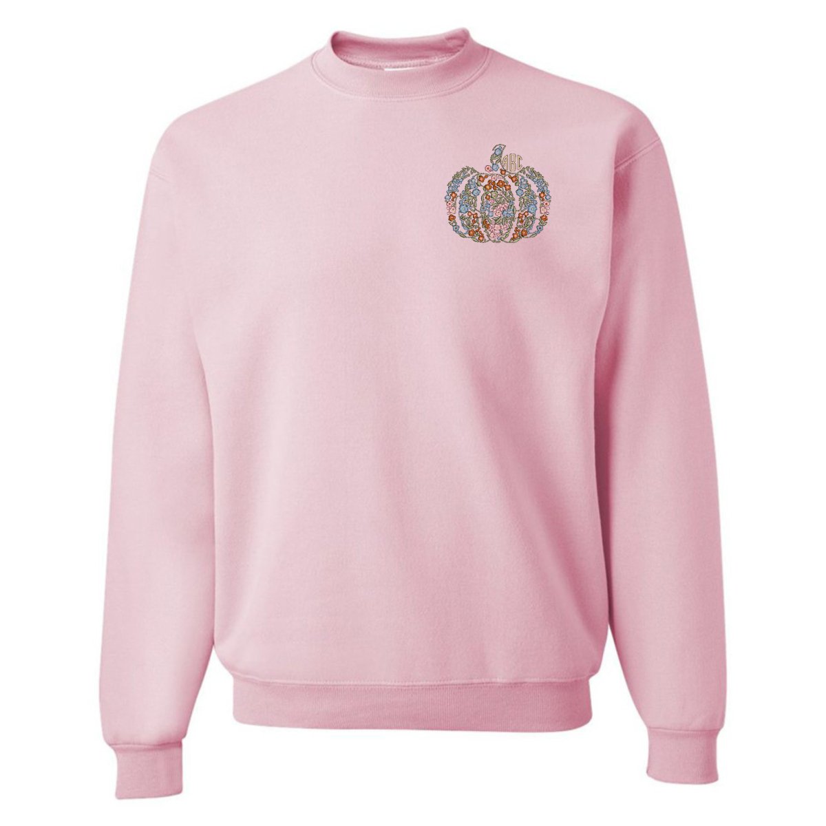 Monogrammed 'Floral Pumpkin' Crewneck Sweatshirt - United Monograms