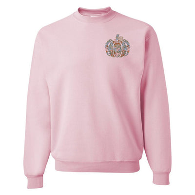 Monogrammed 'Floral Pumpkin' Crewneck Sweatshirt - United Monograms