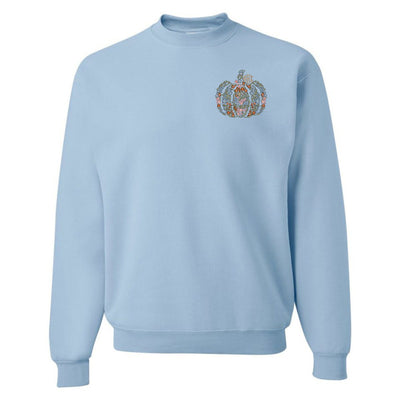 Monogrammed 'Floral Pumpkin' Crewneck Sweatshirt - United Monograms