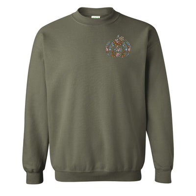 Monogrammed 'Floral Pumpkin' Crewneck Sweatshirt - United Monograms