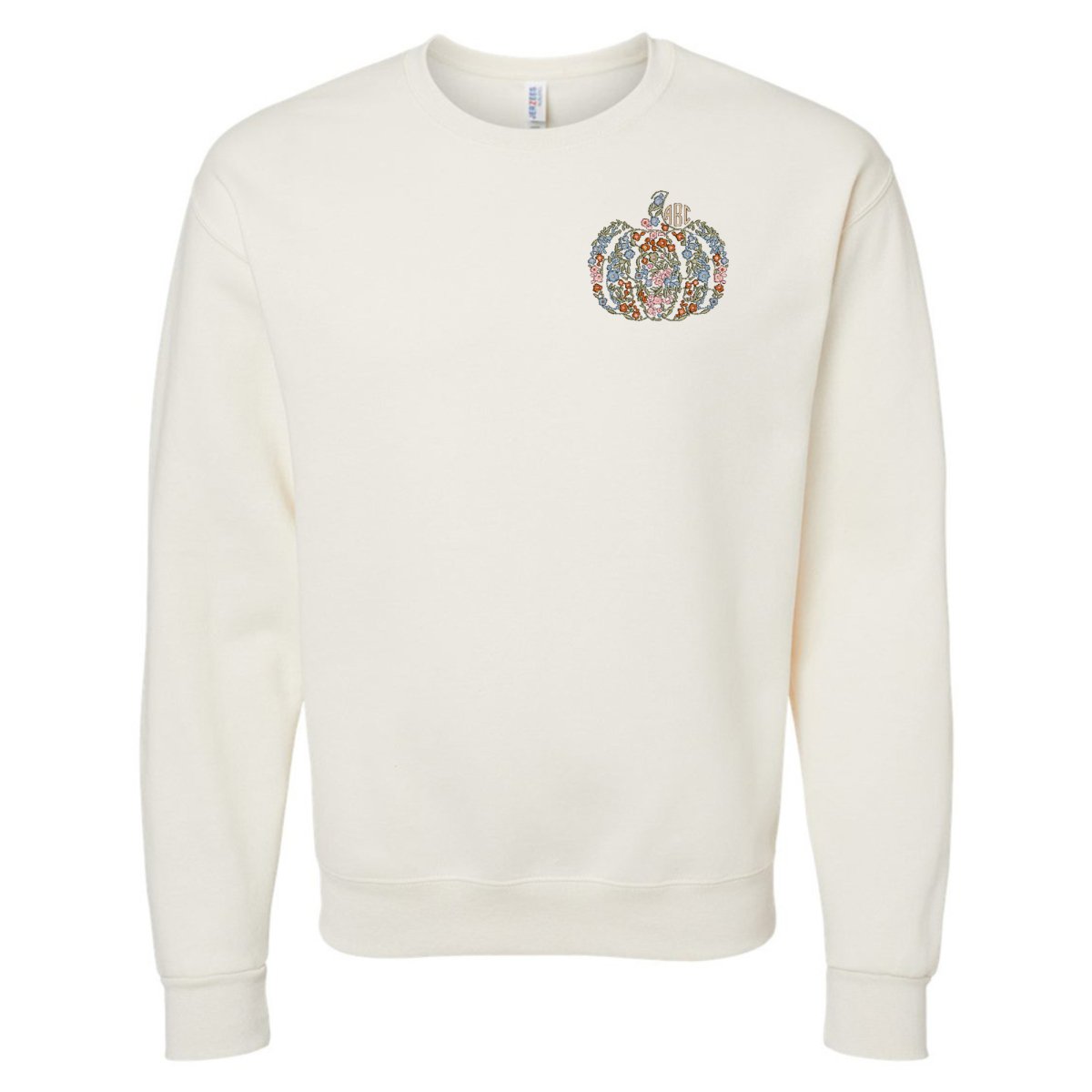Monogrammed 'Floral Pumpkin' Crewneck Sweatshirt - United Monograms