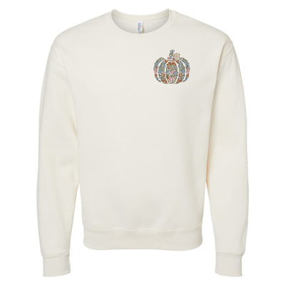 Monogrammed 'Floral Pumpkin' Crewneck Sweatshirt - United Monograms