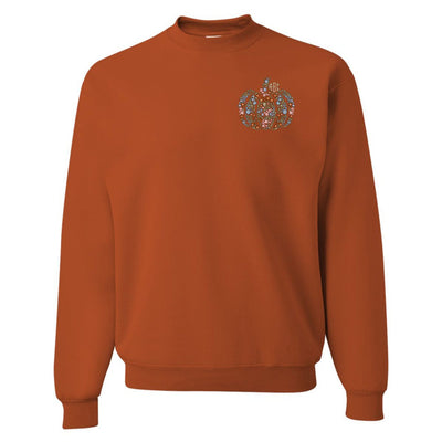 Monogrammed 'Floral Pumpkin' Crewneck Sweatshirt - United Monograms