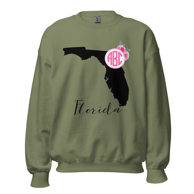 Monogrammed 'Florida State Pride' Crewneck Sweatshirt - United Monograms
