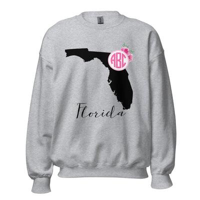 Monogrammed 'Florida State Pride' Crewneck Sweatshirt - United Monograms