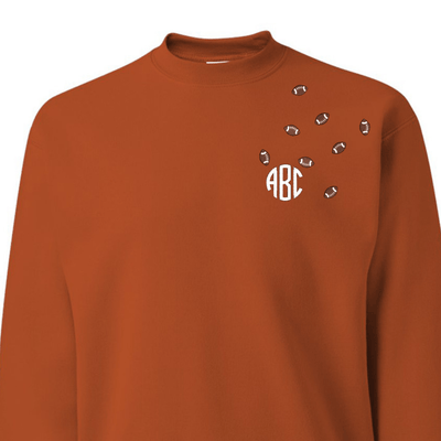 Monogrammed 'Football Fever' Team Crewneck Sweatshirt - United Monograms