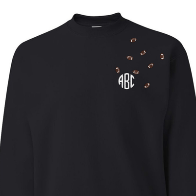 Monogrammed 'Football Fever' Team Crewneck Sweatshirt - United Monograms