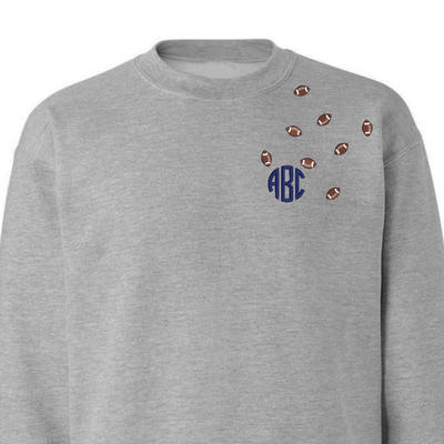 Monogrammed 'Football Fever' Team Crewneck Sweatshirt - United Monograms