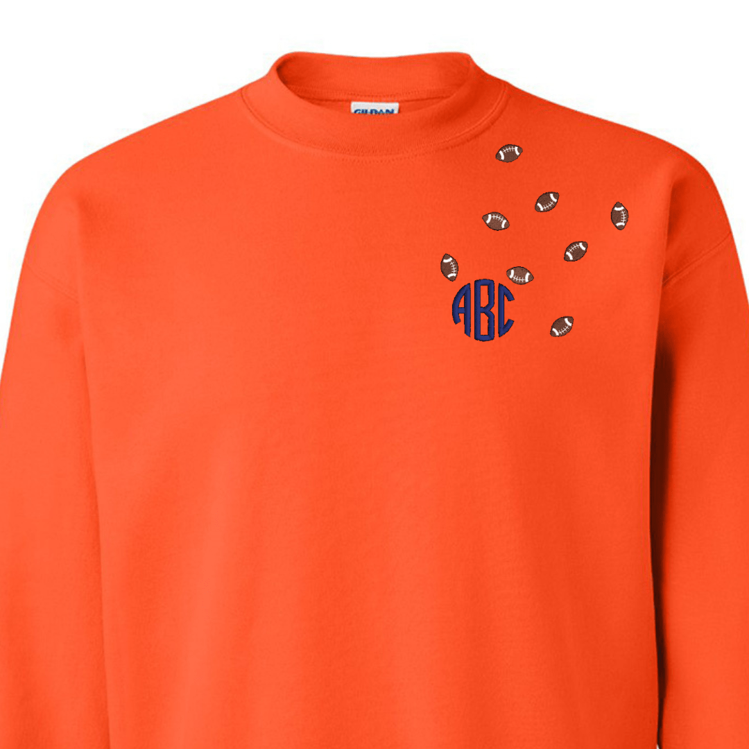 Monogrammed 'Football Fever' Team Crewneck Sweatshirt - United Monograms