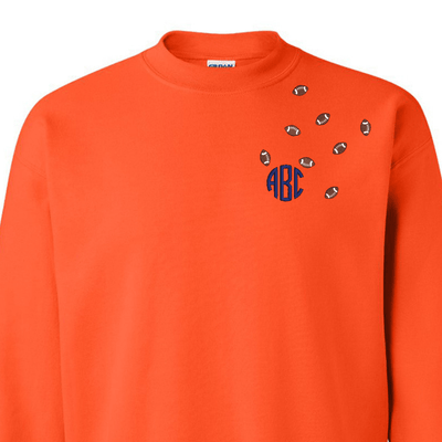 Monogrammed 'Football Fever' Team Crewneck Sweatshirt - United Monograms