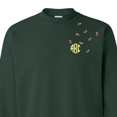 Monogrammed 'Football Fever' Team Crewneck Sweatshirt - United Monograms