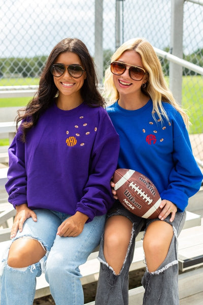 Monogrammed 'Football Fever' Team Crewneck Sweatshirt - United Monograms