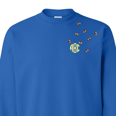 Monogrammed 'Football Fever' Team Crewneck Sweatshirt - United Monograms