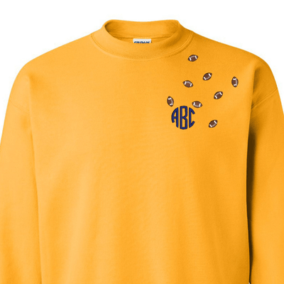 Monogrammed 'Football Fever' Team Crewneck Sweatshirt - United Monograms