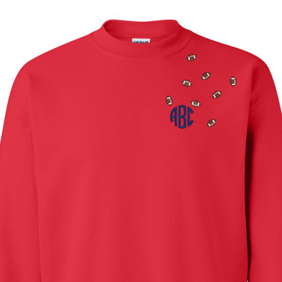 Monogrammed 'Football Fever' Team Crewneck Sweatshirt - United Monograms