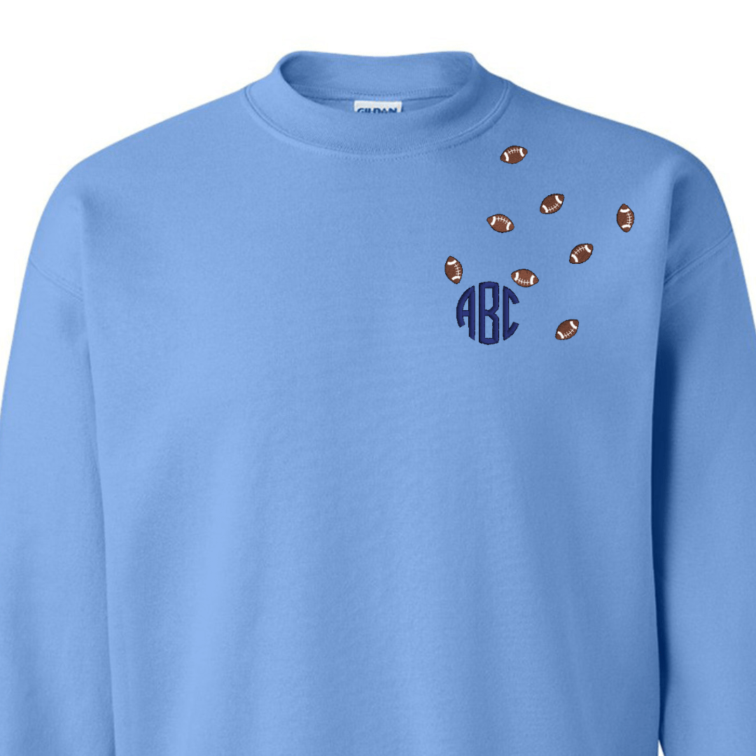 Monogrammed 'Football Fever' Team Crewneck Sweatshirt - United Monograms
