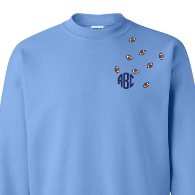 Monogrammed 'Football Fever' Team Crewneck Sweatshirt - United Monograms