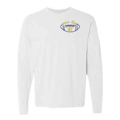 Monogrammed Football Game Day Comfort Colors Long Sleeve T-Shirt - United Monograms