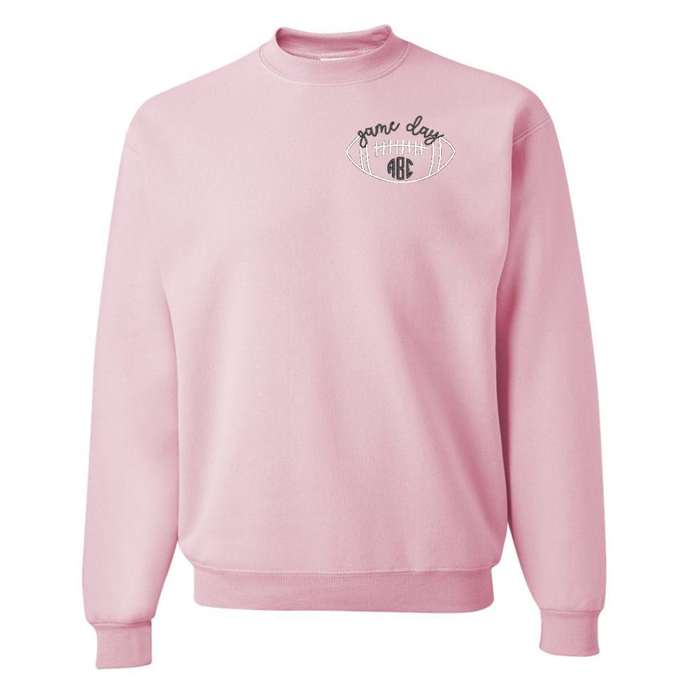 Monogrammed Football Game Day Crewneck Sweatshirt - United Monograms