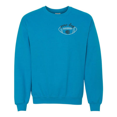 Monogrammed Football Game Day Crewneck Sweatshirt - United Monograms