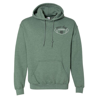 Monogrammed Football Game Day Hoodie - United Monograms