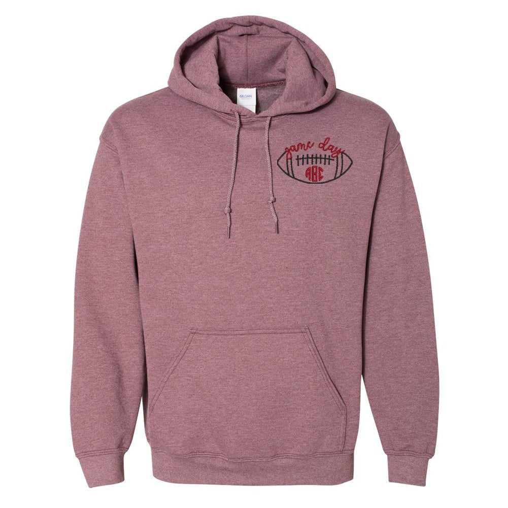 Monogrammed Football Game Day Hoodie - United Monograms