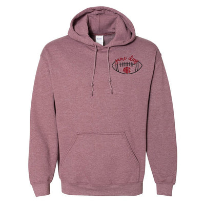 Monogrammed Football Game Day Hoodie - United Monograms