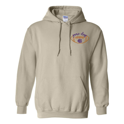 Monogrammed Football Game Day Hoodie - United Monograms