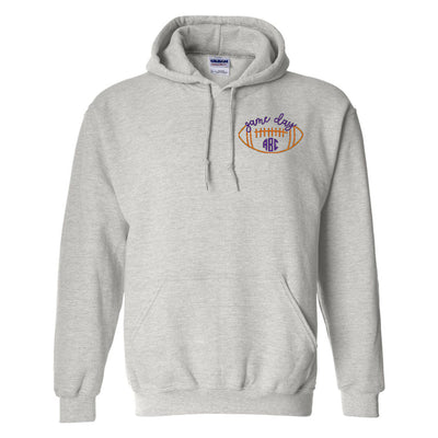 Monogrammed Football Game Day Hoodie - United Monograms