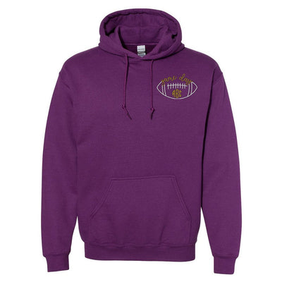 Monogrammed Football Game Day Hoodie - United Monograms