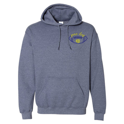 Monogrammed Football Game Day Hoodie - United Monograms
