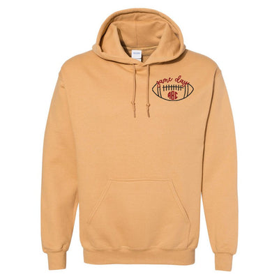 Monogrammed Football Game Day Hoodie - United Monograms