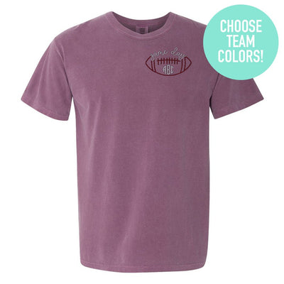Monogrammed Football Game Day T-Shirt - United Monograms
