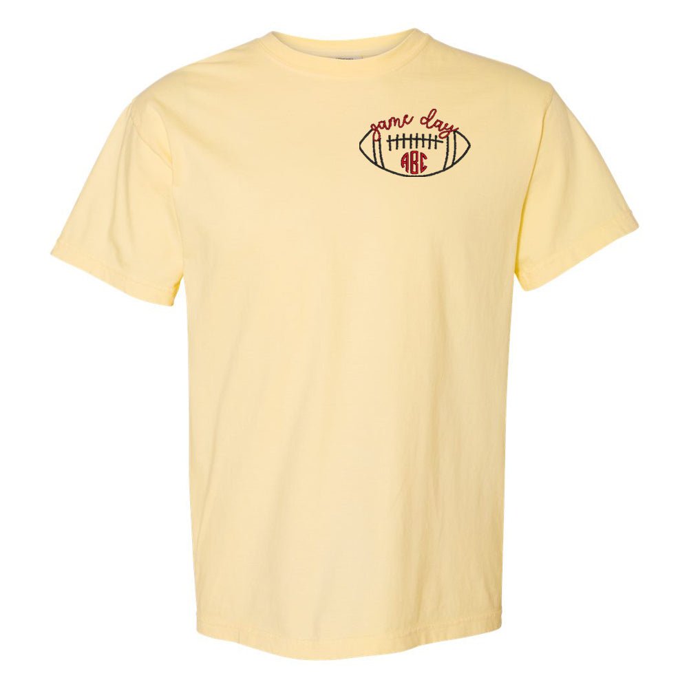Monogrammed Football Game Day T-Shirt - United Monograms