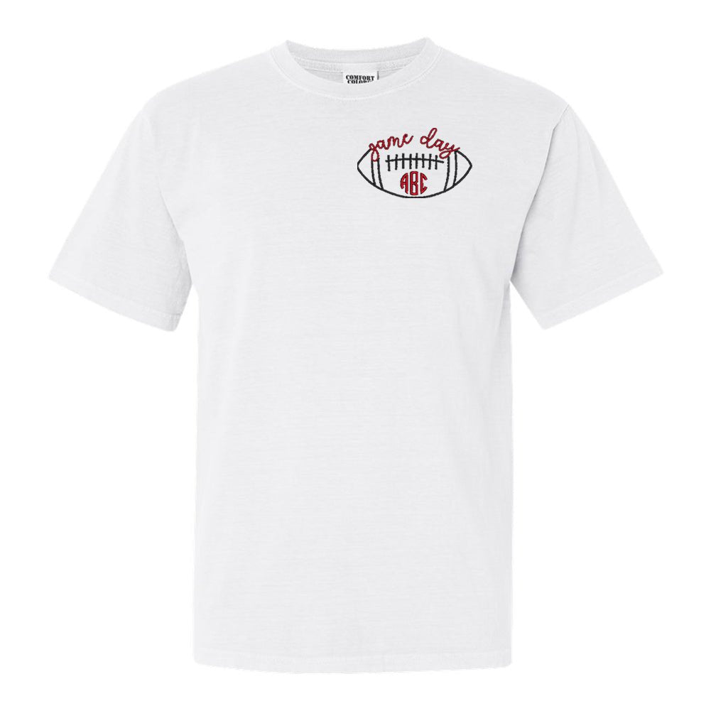 Monogrammed Football Game Day T-Shirt - United Monograms