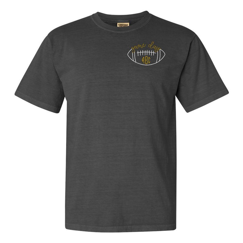 Monogrammed Football Game Day T-Shirt - United Monograms