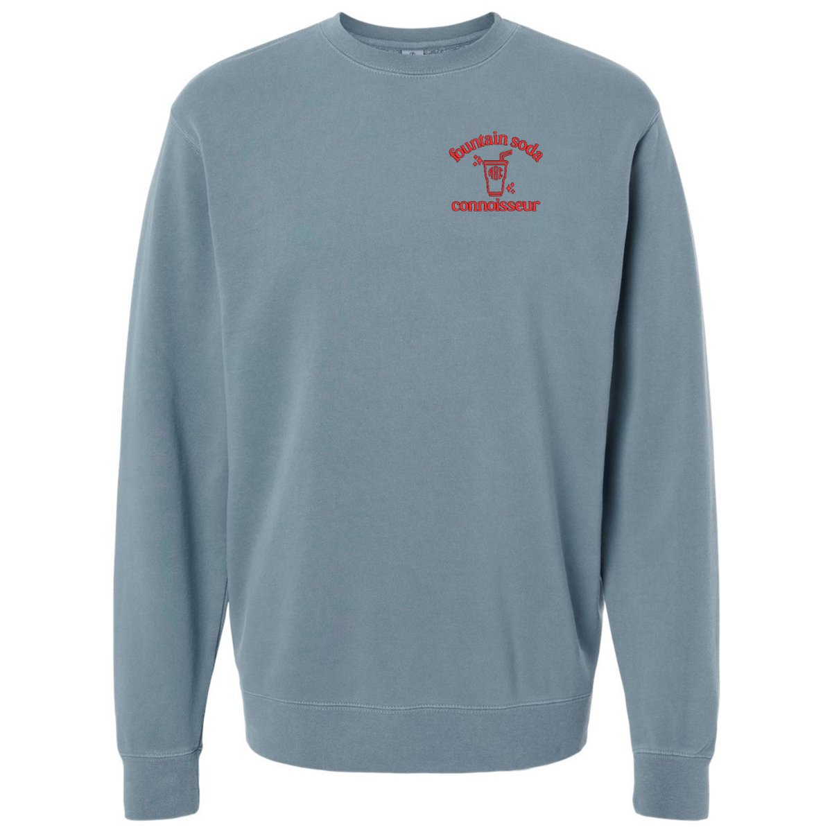 Monogrammed 'Fountain Soda Connoisseur' Cozy Crew - United Monograms