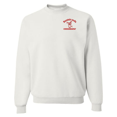 Monogrammed 'Fountain Soda Connoisseur' Crewneck Sweatshirt - United Monograms