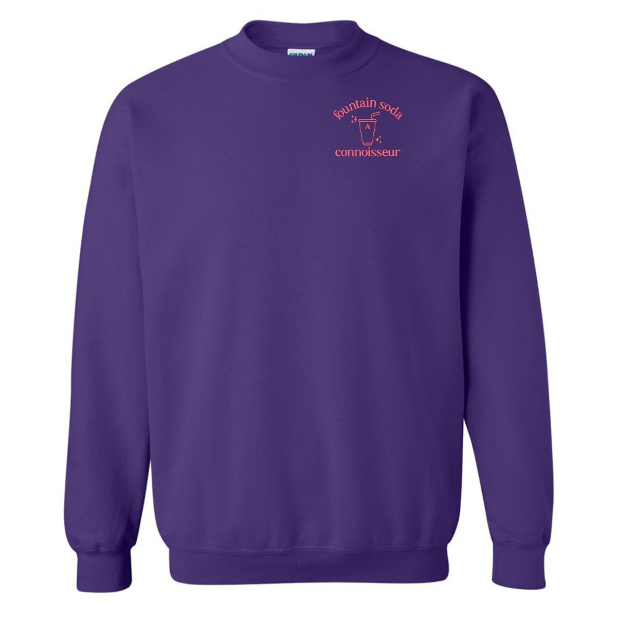 Monogrammed 'Fountain Soda Connoisseur' Crewneck Sweatshirt - United Monograms