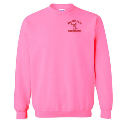 Monogrammed 'Fountain Soda Connoisseur' Crewneck Sweatshirt - United Monograms