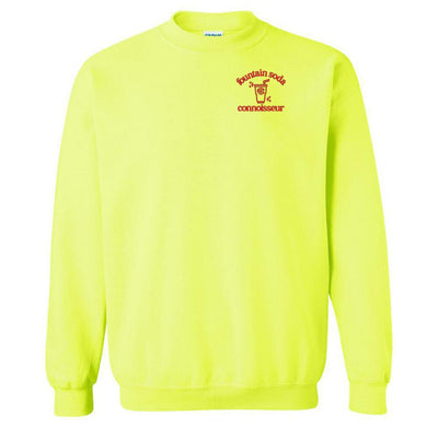 Monogrammed 'Fountain Soda Connoisseur' Crewneck Sweatshirt - United Monograms