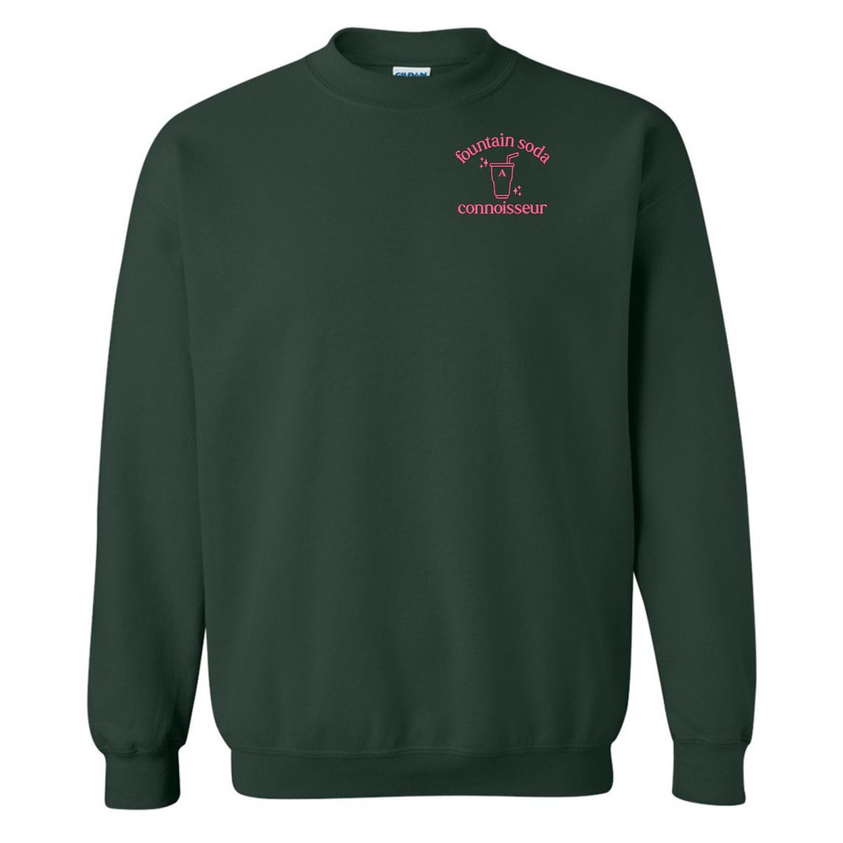 Monogrammed 'Fountain Soda Connoisseur' Crewneck Sweatshirt - United Monograms