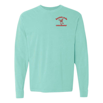 Monogrammed 'Fountain Soda Connoisseur' Long Sleeve T-Shirt - United Monograms