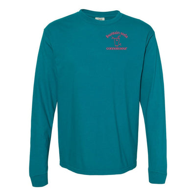 Monogrammed 'Fountain Soda Connoisseur' Long Sleeve T-Shirt - United Monograms