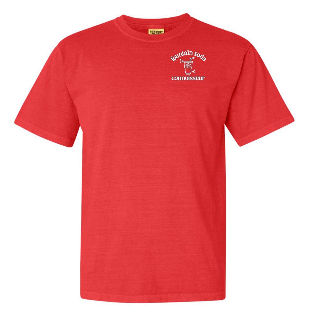 Monogrammed 'Fountain Soda Connoisseur' T-Shirt - United Monograms