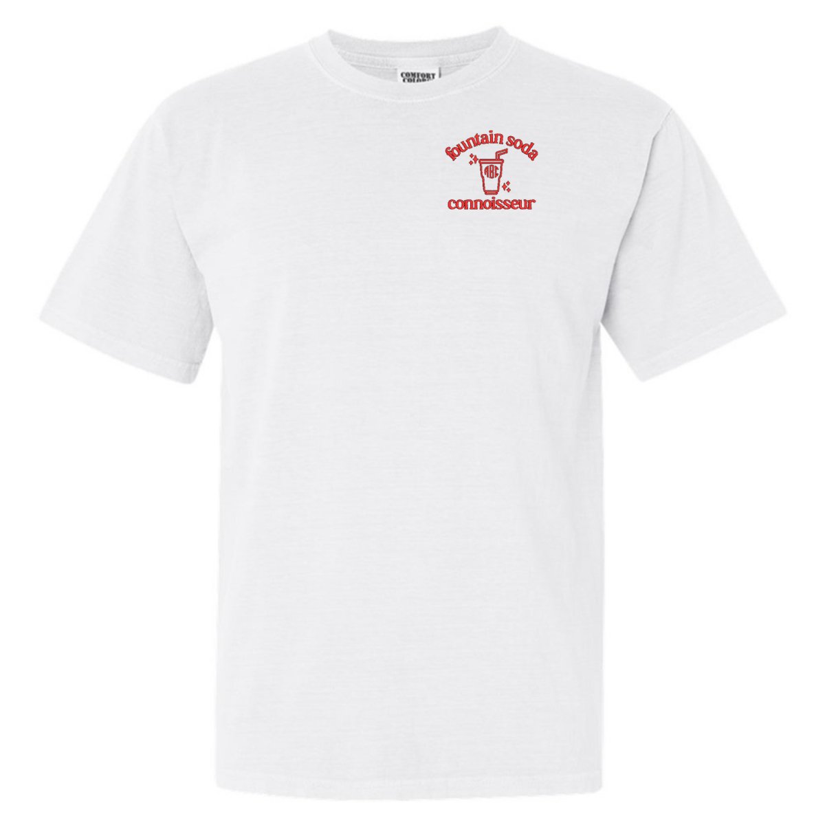 Monogrammed 'Fountain Soda Connoisseur' T-Shirt - United Monograms
