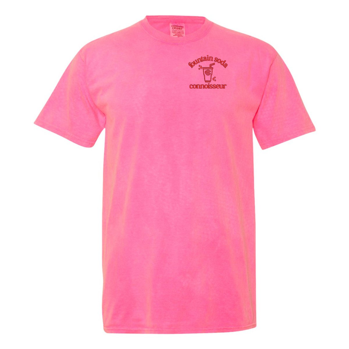 Monogrammed 'Fountain Soda Connoisseur' T-Shirt - United Monograms