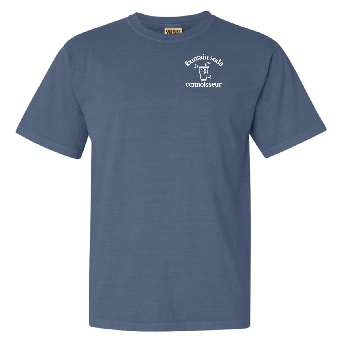 Monogrammed 'Fountain Soda Connoisseur' T-Shirt - United Monograms